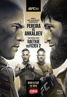 UFC 313: Pereira vs. Ankalaev - Resultat och bonusar